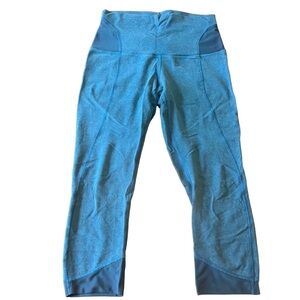 Lululemon Turquoise Cotton Leggings 23”